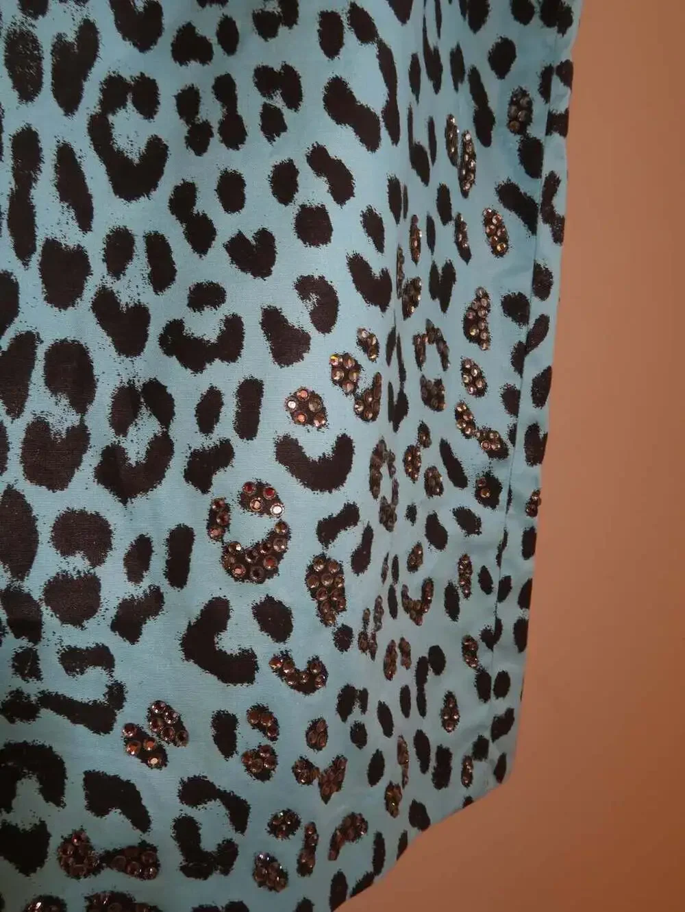 Blumarine Spring Summer 2000 Blue Leopard Skirt